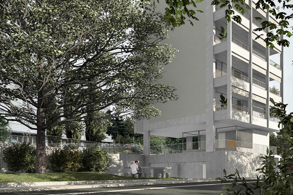 Projeto de um Edifício de Habitação e requalificação da área envolvente na Rua da Quinta das Lavadeiras, Santa Clara